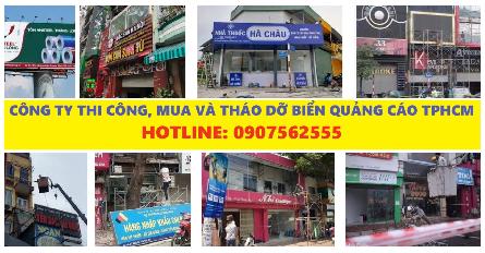 Công ty nhận tháo dỡ biển biển quảng cáo nhanh gọn, giá rẻ tại TPHCM 