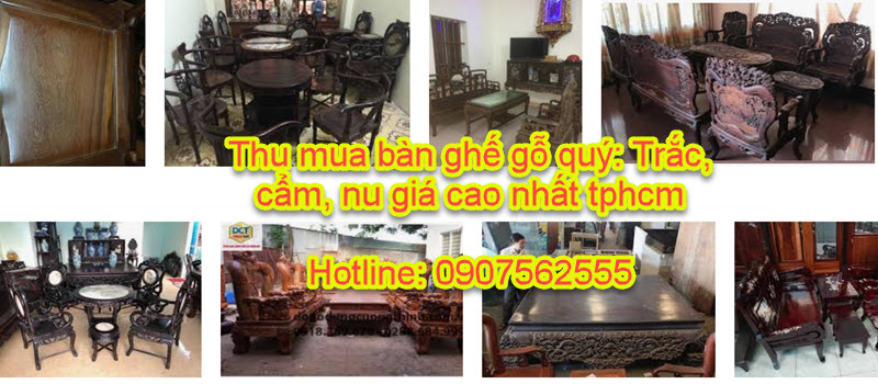 Thu mua bàn ghế gỗ cũ trắc hương cẩm nu